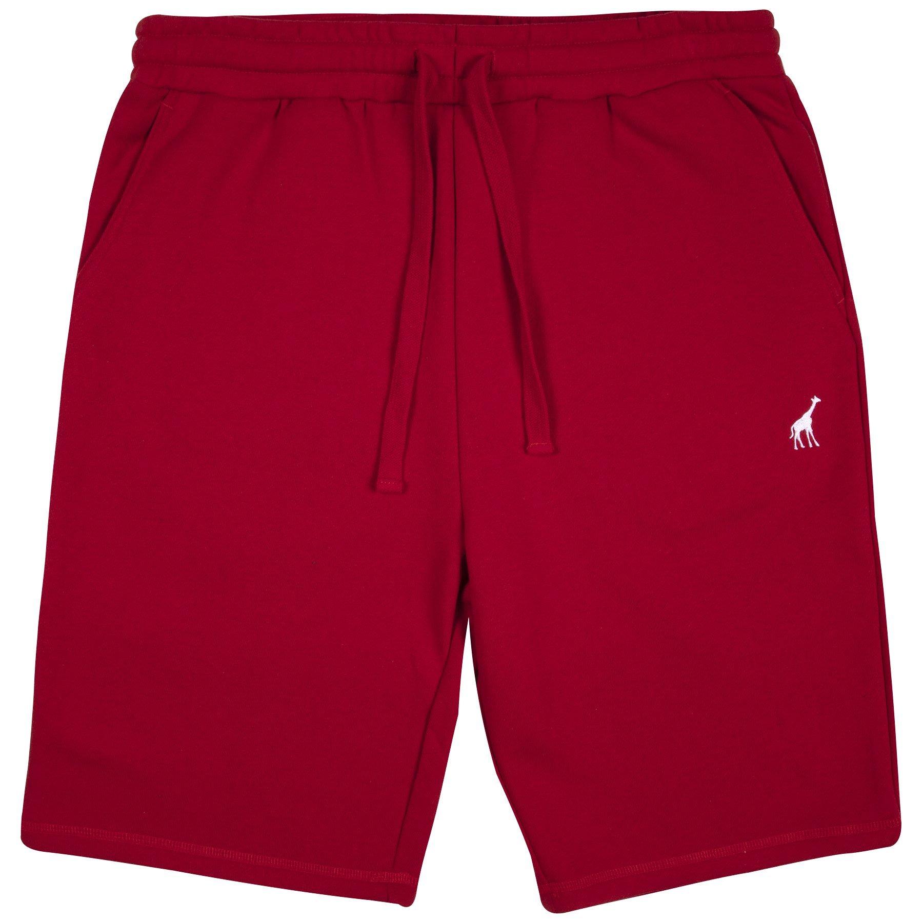 Mens red cheap sweat shorts